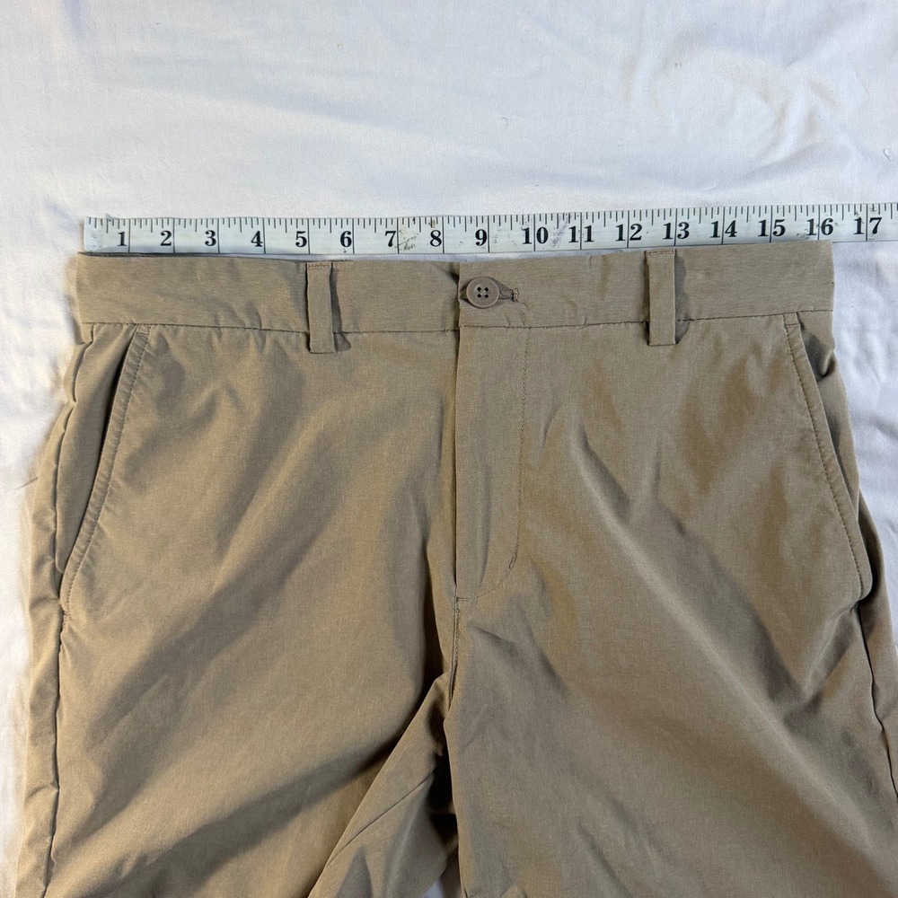 Vineyard Vines Performance Golf Shorts Mens 32 Khaki Tan Flat Front - Picture 5 of 7